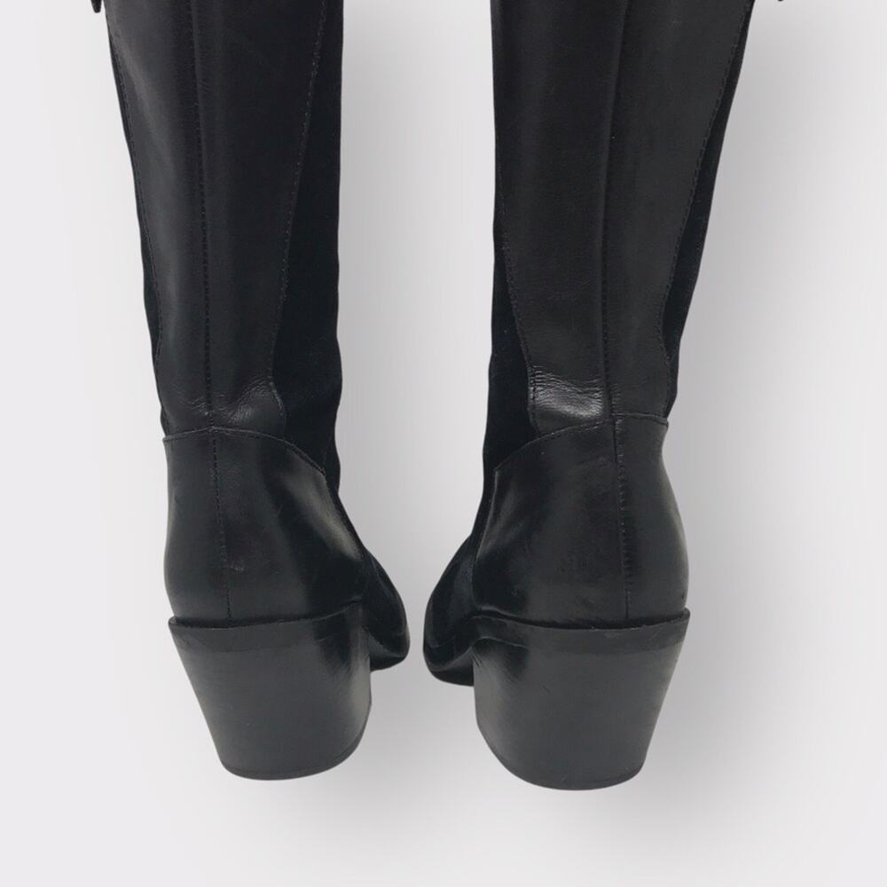 Naya Black Suede & Leather Boots Over the Knee Boots 7M - Picture 10 of 13